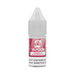 A 10ml bottle of V4 Vapour - Cherry & Blue Razz Ice E-Liquid with a pink label displaying the flavor and V4 Vapour branding. Available at Vape Direct In Milton Keynes