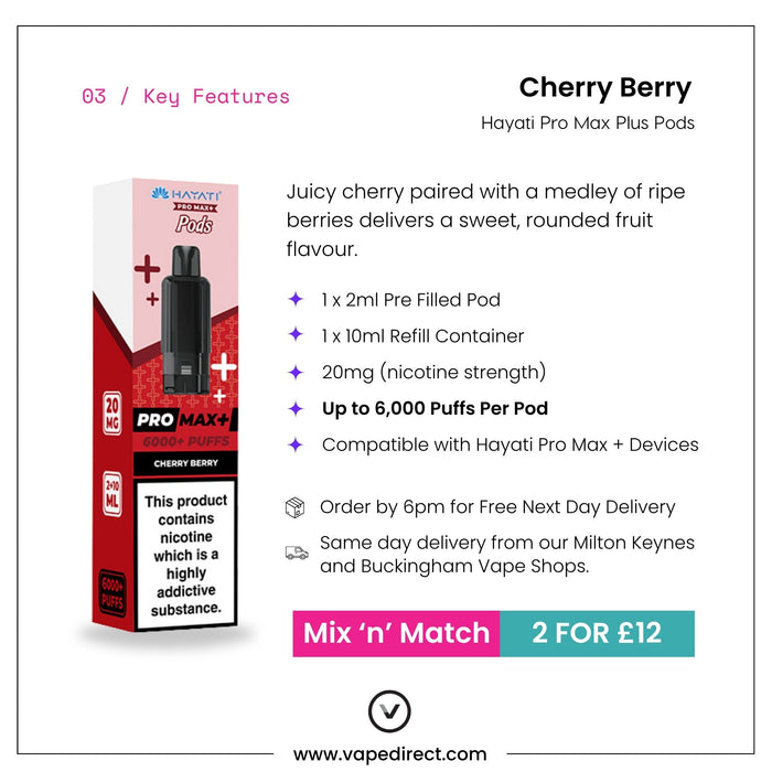 Cherry Berry - Hayati Pro Max Plus Pods