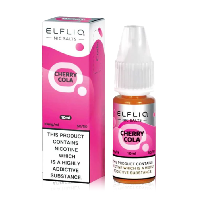 Cherry Cola Nic Salt Eliquid by Elfliq | Vape DIrect Cherry Cola Nic Salt Eliquid by Elfliq | Vape DIrect