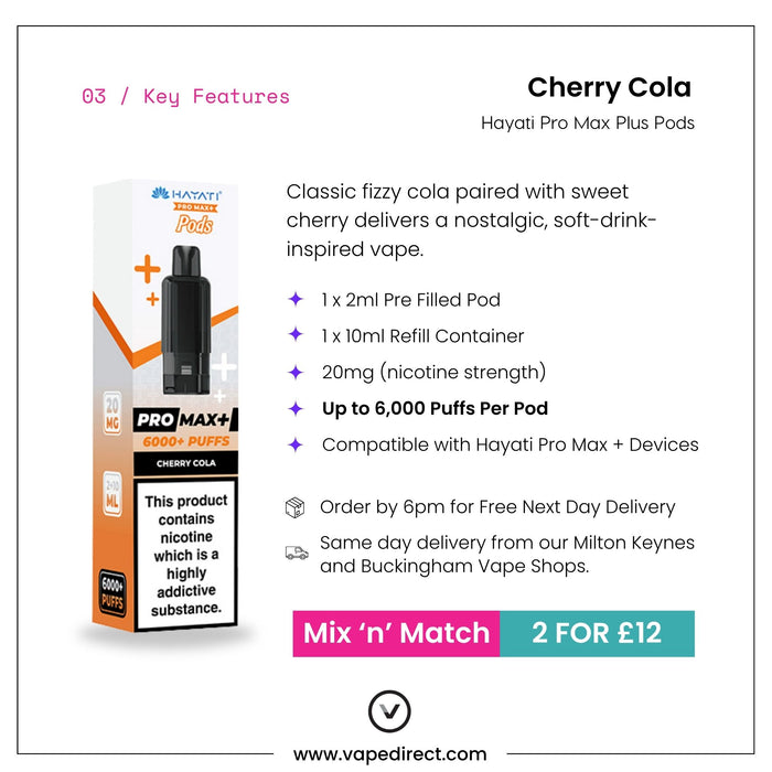 Cherry Cola - Hayati Pro Max Plus Pods