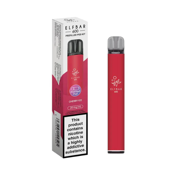 Cherry Ice | Elf Bar 600 Prefilled Kit | Vape Direct Cherry Ice | Elf Bar 600 Prefilled Kit | Vape Direct