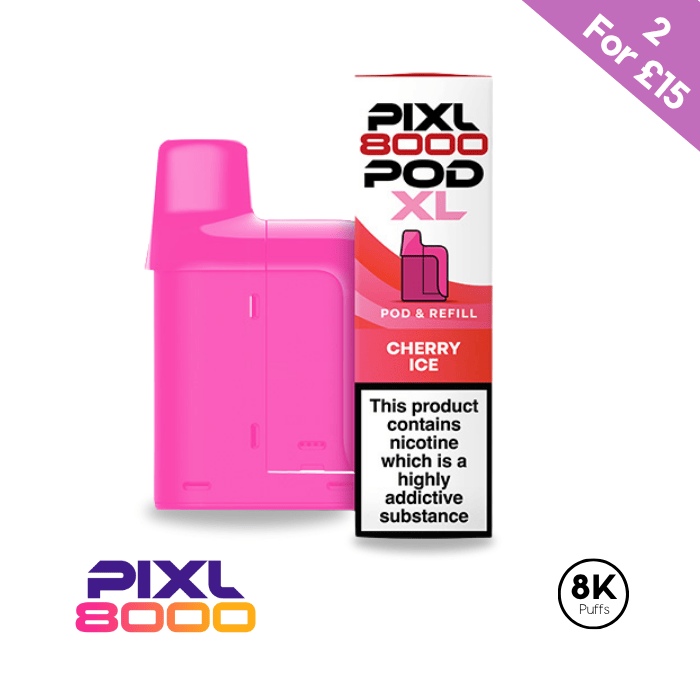 Cherry Ice - Pixl 8000 Prefilled Pods | Vape Direct Cherry Ice - Pixl 8000 Prefilled Pods | Vape Direct