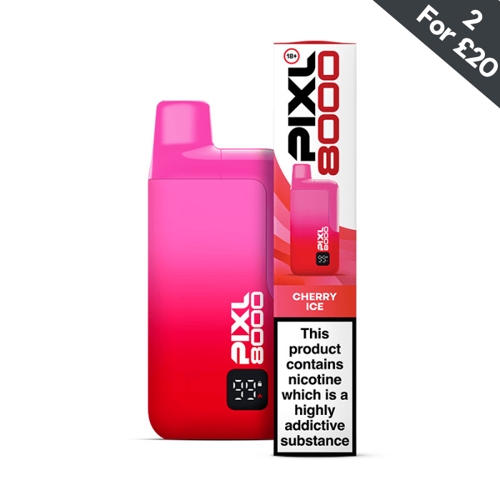 Cherry Ice | Pixl 8000 Prefilled Kit | Vape Direct Cherry Ice | Pixl 8000 Prefilled Kit | Vape Direct