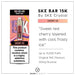 SKE Bar 15K vape in Cherry Ice flavour, with up to 15,000 puffs, Original SKE Flavours and 20mg nicotine. 