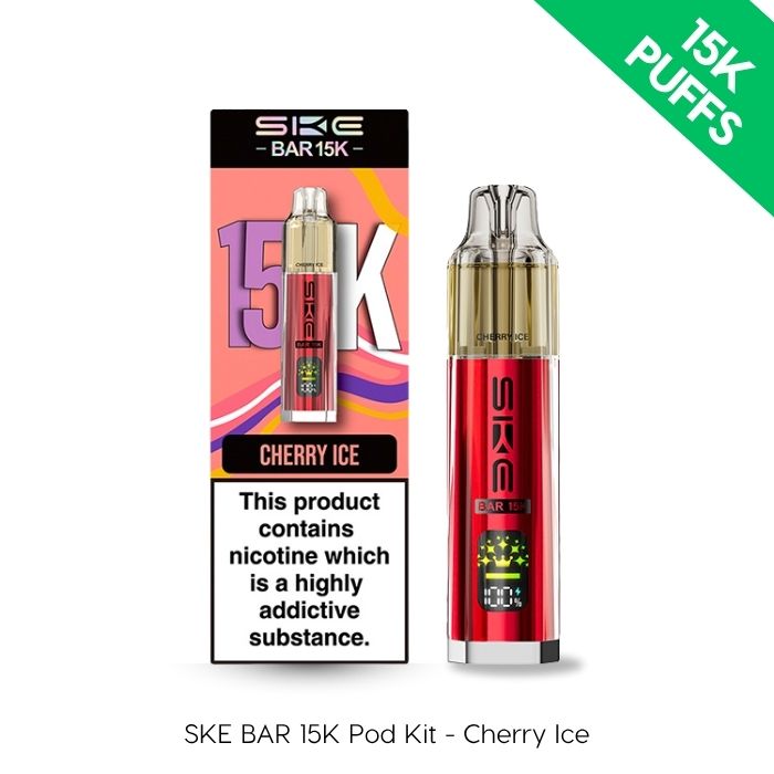 SKE BAR 15K Pod Kit in Cherri Ice flavour