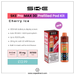 SKE Pro MAX 30 pod kit in Cherry Ice flavour with specs: 1250mAh battery, 30,000 puffs, and 20mg nic salt. 