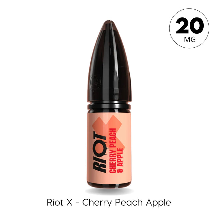 riot x vape juice Cherry Peach Apple Riot X Nic Salt E-Liquid