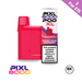Red Pixl 8000 Cherry Sour Raspberry pod XL with packaging on a white background