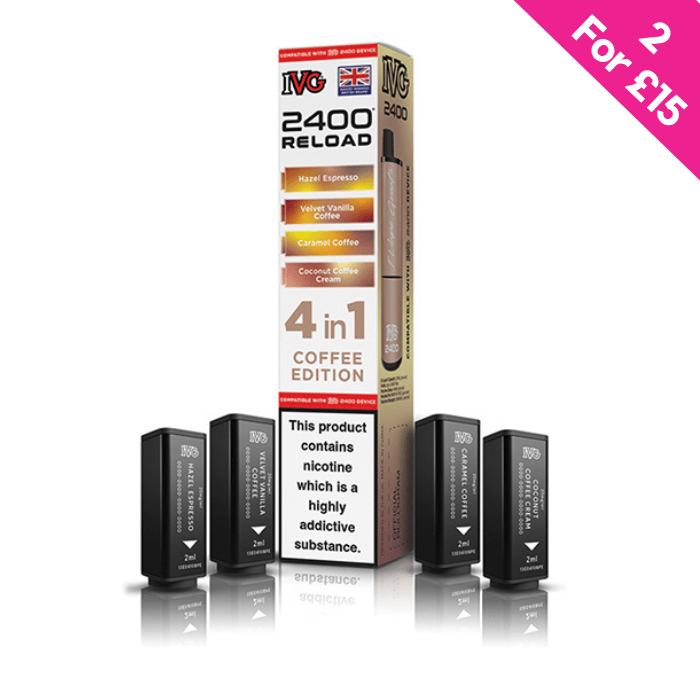 ivg 2400 4 in 1 refill IVG 2400 Refill Pods | 4 in 1 Prefilled Pods | 2400 Puffs | 4 x 2ml