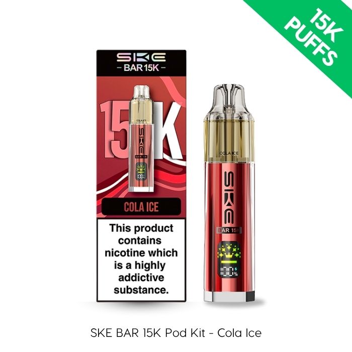 SKE Bar 15K Prefilled Pod Kit Cola Ice | 2 for 20 | Vape Direct SKE Bar 15K Prefilled Pod Kit Cola Ice | 2 for 20 | Vape Direct