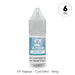 A 10ml bottle of V4 Vapour - Cool Mint E-Liquid with a gray cap contains 6mg menthol vape juice by V4 Vapour, offering a refreshing cool mint flavor. Available at Vape Direct In Milton Keynes