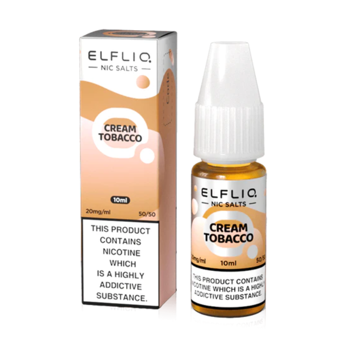 Cream Tobacco Nic Salt Eliquid by Elfliq | Vape DIrect Cream Tobacco Nic Salt Eliquid by Elfliq | Vape DIrect