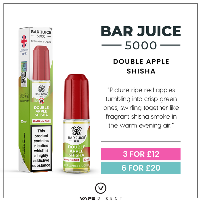 double apple vape juice Double Apple Shisha Bar Juice Nic Salt