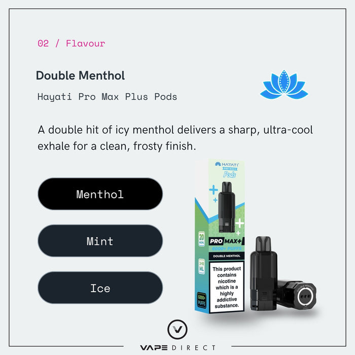 Double Menthol - Hayati Pro Max Plus Pods