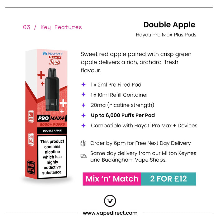 Double Apple - Hayati Pro Max Plus Pods
