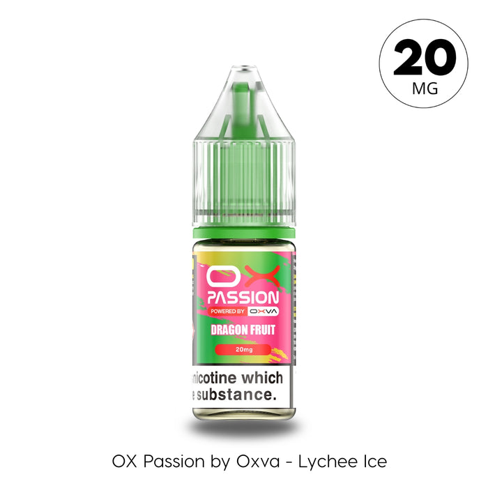 Dragon Fruit nic salt ox passion e-liquid by Oxva in 0mg nicotine strength