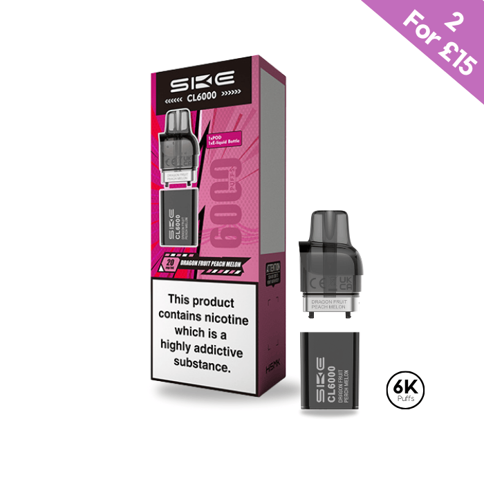 Dragonfruit Peach Melon - SKE CL6000 - Vape Direct Dragonfruit Peach Melon - SKE CL6000 - Vape Direct