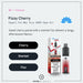 The Fizzy Cherry Hayati Pro Max Plus Vape Kit by Hayati delivers up to 6000 puffs and features a delightful combination of cherry, sherbet, and fizzy flavor notes. The image displays both the device and its packaging.