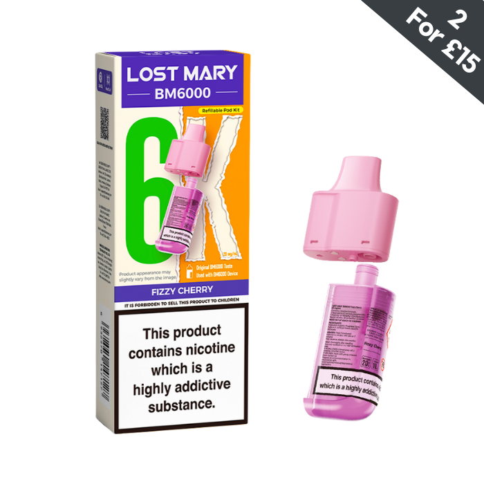 can you get refills for lost mary bm6000 20mg LOST MARY BM6000 Refillable Pod Kit - 6000 Puffs main image 1