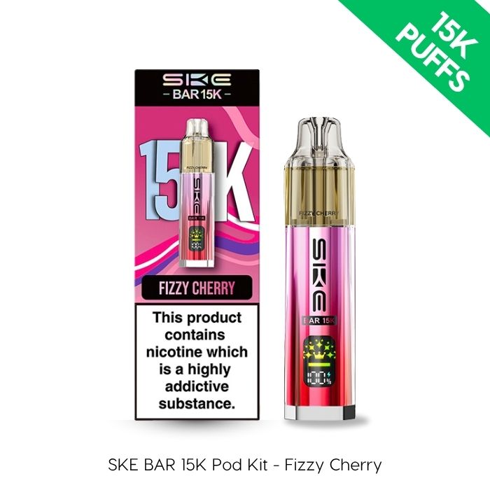 SKE BAR 15K Prefilled Pod Kit in Fizzy Cherry flavour