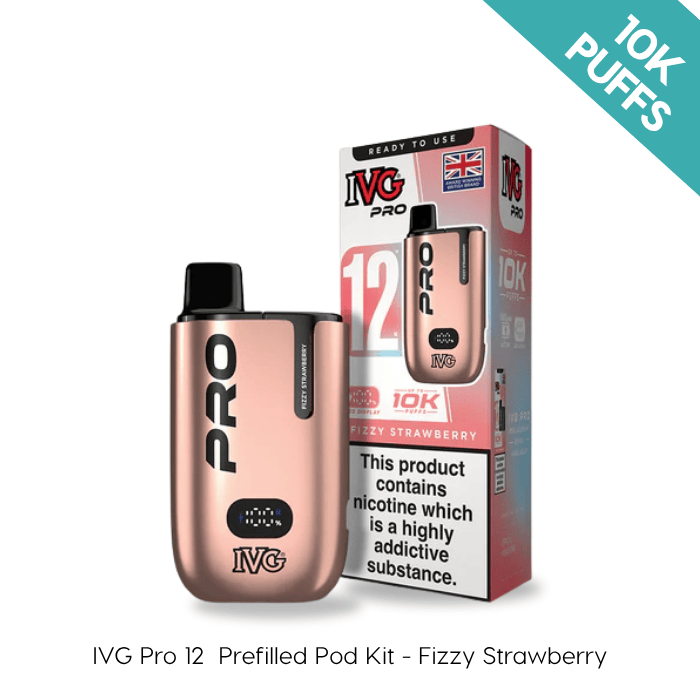 Fizzy Strawberry - IVG PRO 12 Prefilled Kit
