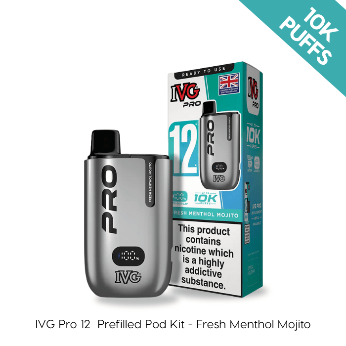 Fresh Menthol Mojito - IVG PRO 12 Prefilled Kit