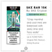 SKE Bar 15K vape in Fresh Menthol Mojito flavour, with up to 15,000 puffs, original SKE Flavours and 20mg nicotine. 