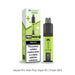 A Fresh Mint Hayati Pro Max Plus Vape Kit by Hayati in green and black, with its packaging labeled "Fresh Mint," offering up to 6000 puffs.