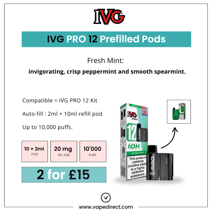 Fresh Mint - IVG PRO 12 Pods