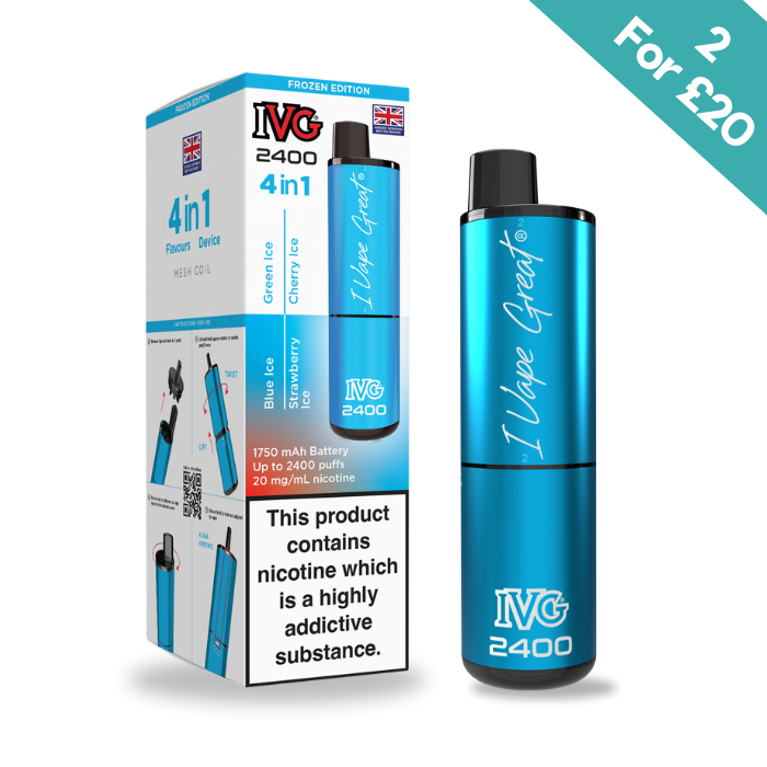 Frozen Edition IVG 2400 Vape Kit | Vape Direct Frozen Edition IVG 2400 Vape Kit | Vape Direct