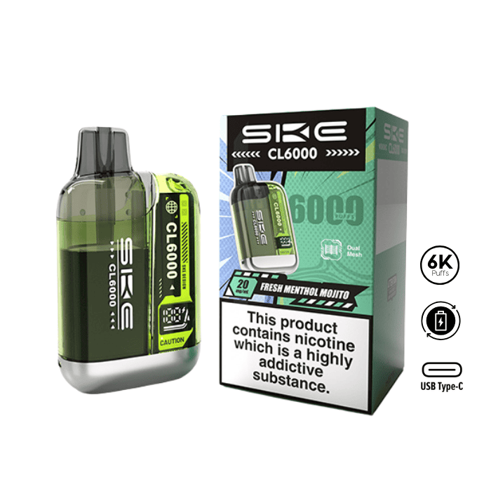 crystal bar menthol mojito vape Fresh SKE CL6000 Coils: Standard Coils Flavors:Dark sparkle (jun 2026 exp) GeekVape Official Store, USA&