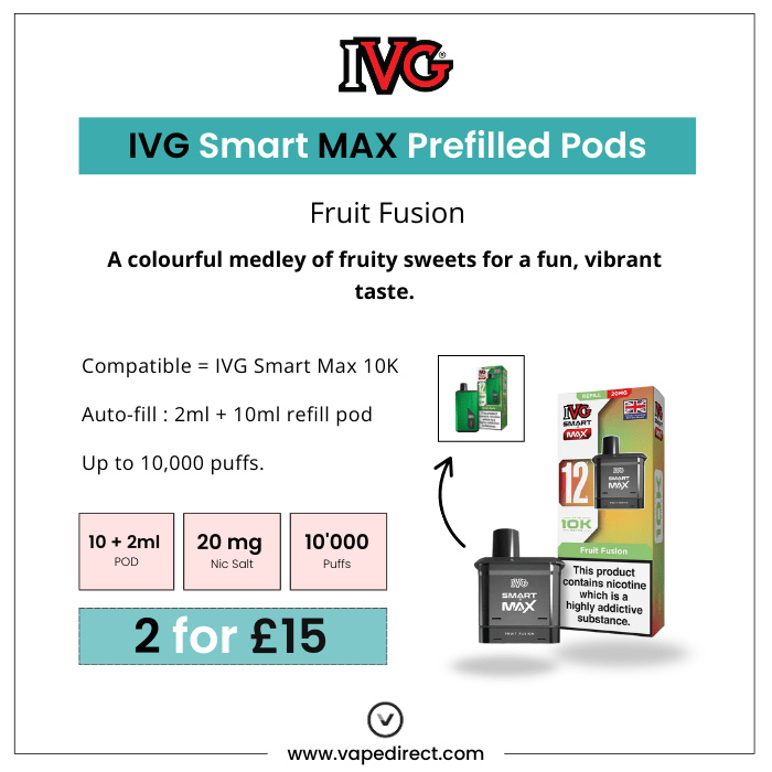 ivg smart pods IVG Smart Max 10k Prefilled Pod Kit main image 1