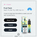 Fruit Twist Hayati Pro Max Plus Vape Kit by Hayati, shown alongside its product box and vape device. Experience a delicious medley of ripe mixed fruits with tropical and sweet notes, delivering up to 6000 puffs per device. Text highlights the vibrant fruit flavor profile. VAPE DIRECT logo displayed at the bottom.