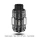 The Geekvape Z Sub Ohm Tank 5 by Geekvape features a metallic gunmetal finish, wide drip tip, clear glass tank, detailed branding, and is compatible with Z Series Boost coils. Available at Vape Direct In Milton Keynes