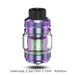 A rainbow metallic Geekvape Z Sub Ohm Tank 5 with a clear glass chamber and black top, compatible with Z Series Boost coils. Text: Geekvape Z Sub Ohm Tank 5 - Rainbow. Available at Vape Direct In Milton Keynes