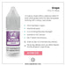 V4 Vapour - Grape 10ml E-Liquid by V4 Vapour, perfect for MTL Vape Kits, highlights its 40VG/60PG blend, various nicotine strengths, next day delivery, a 4 for £10 deal, plus bottle and grape graphics. Available at Vape Direct In Milton Keynes