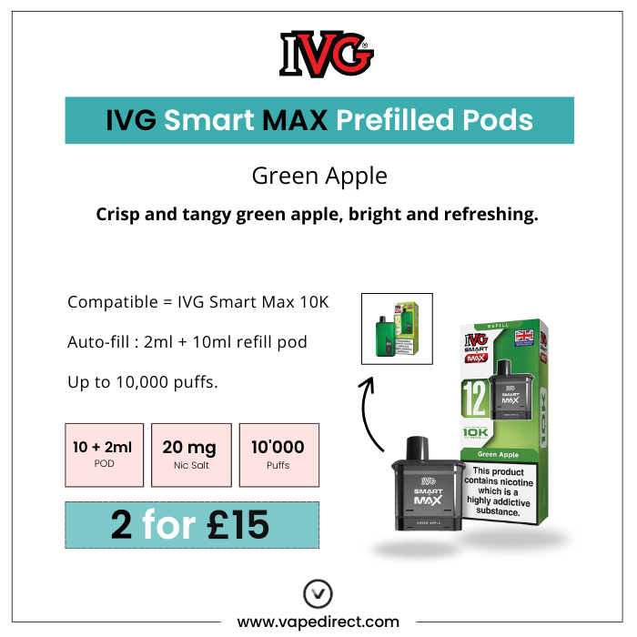 Green Apple - IVG Smart Max 10K Refill Pod