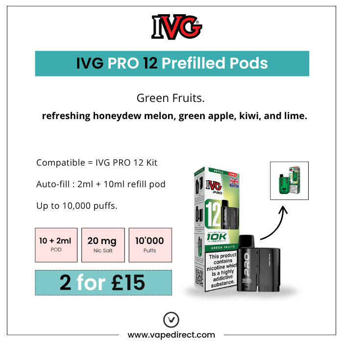 Green Fruits - IVG PRO 12 Pods