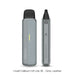 UWELL Caliburn G5 Lite SE pod kit in Grey Leather, dual view front and side view showing airflow control and e-liquid viewing window.