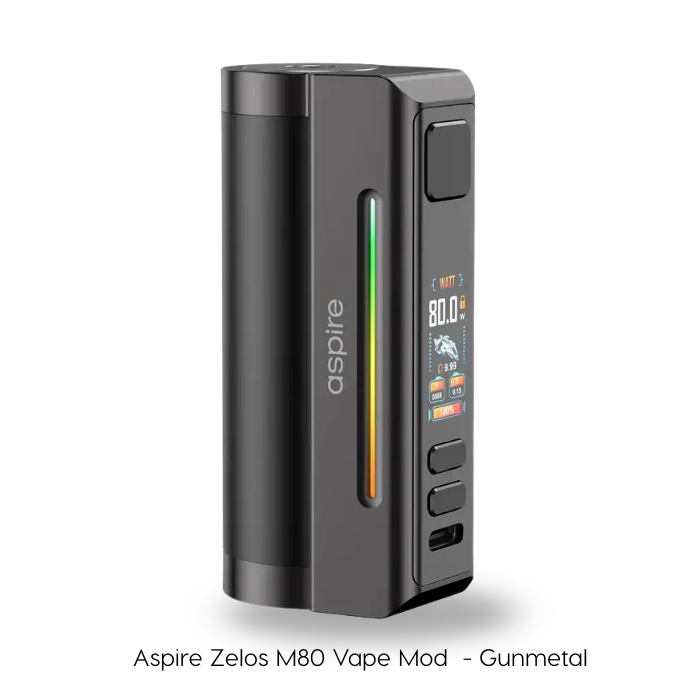 Aspire Zelos M80 Mod | 80W Box Mod | Vape Direct Aspire Zelos M80 Mod | 80W Box Mod | Vape Direct