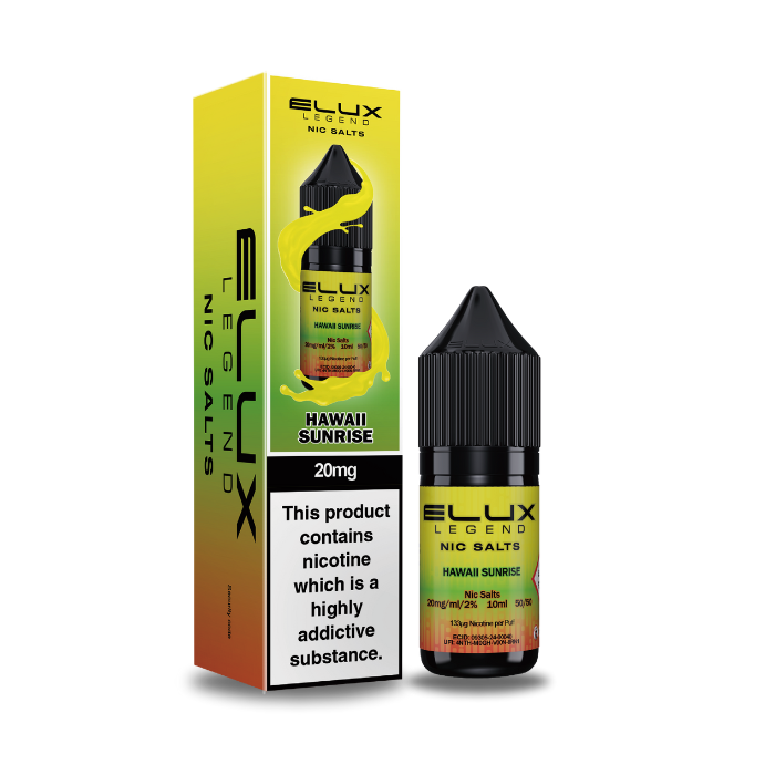 Hawaii Sunrise Nic Salt Eliquid by Elux Legend | Vape Direct Hawaii Sunrise Nic Salt Eliquid by Elux Legend | Vape Direct