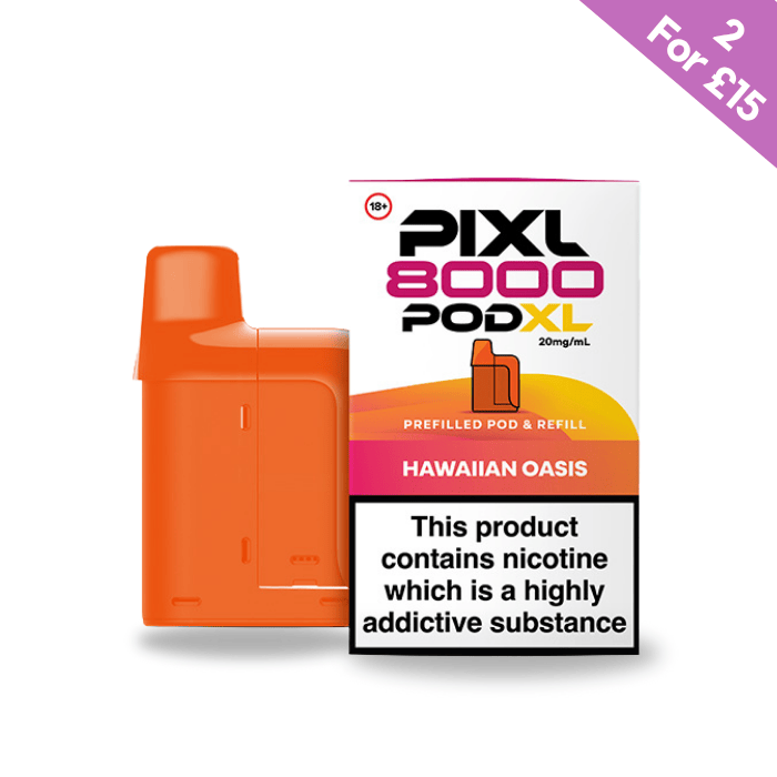 Hawaiian Oasis - Pixl 8000 Prefilled Pods`| Vape Direct