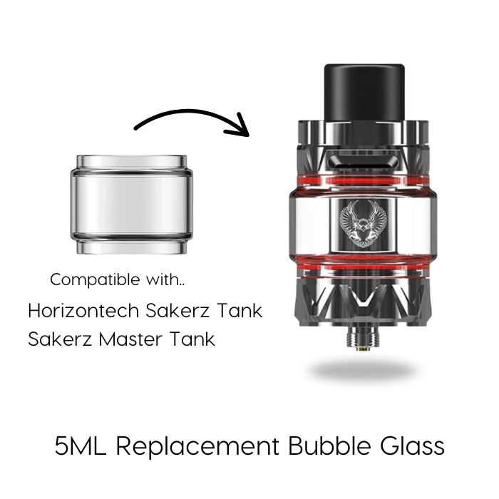 Horizontech Sakerz Tank Bubble Glass | Vape Direct Horizontech Sakerz Tank Bubble Glass | Vape Direct