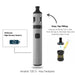 The Innokin T20S Vape Kit by Innokin features a 1500mAh high density battery and easy top filling, with an illustrated guide for refilling the tank, designed for smooth mouth-to-lung vaping. Available at Vape Direct In Milton Keynes