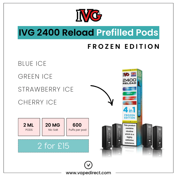 Frozen Edition - IVG 2400 Reload 4-in-1 Prefilled PODS