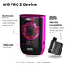The I VG IVG PRO 2 Vape Device features a reusable 1000mAh battery, digital touchscreen for battery status, compatibility with PRO PODs, and comes in black or pink with PRO 2 branding. Available at Vape Direct In Milton Keynes
