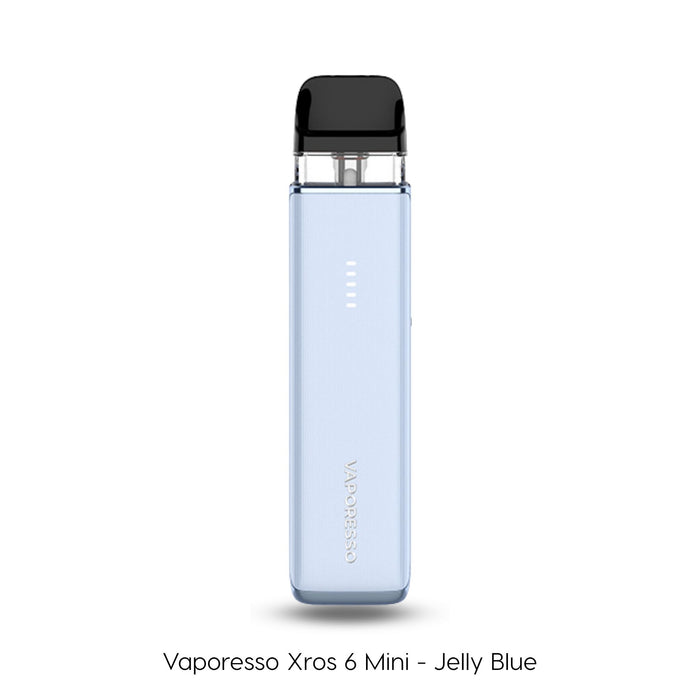 Vaporesso Xros 6 Mini vape pod kit in Jelly Blue