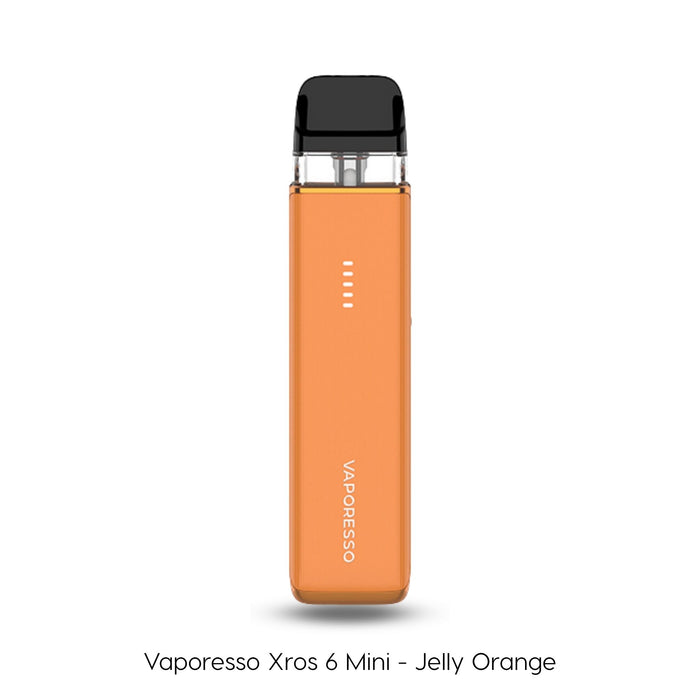 Vaporesso Xros 6 Mini vape pod kit in Jelly Orange