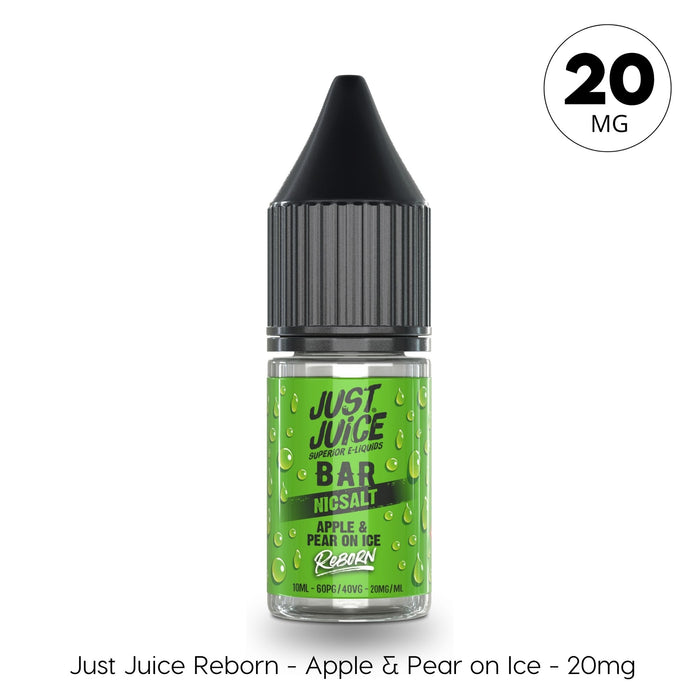 Apple & Pear Ice Nic Salt E-Liquid by Just Juice Bar Reborn