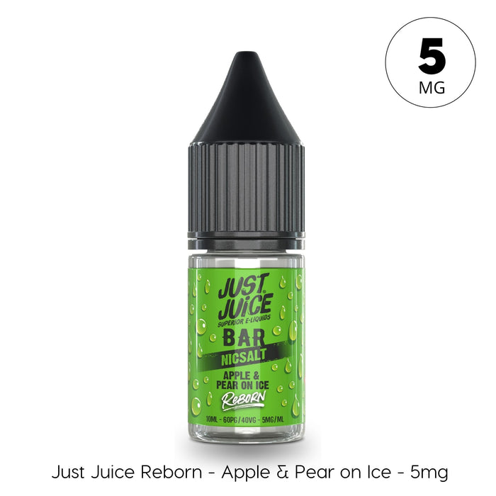 Apple & Pear Ice Nic Salt E-Liquid by Just Juice Bar Reborn